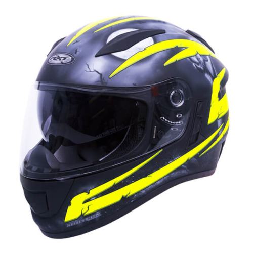 RXT Evo Crypt Helmet Black Fluro Yellow