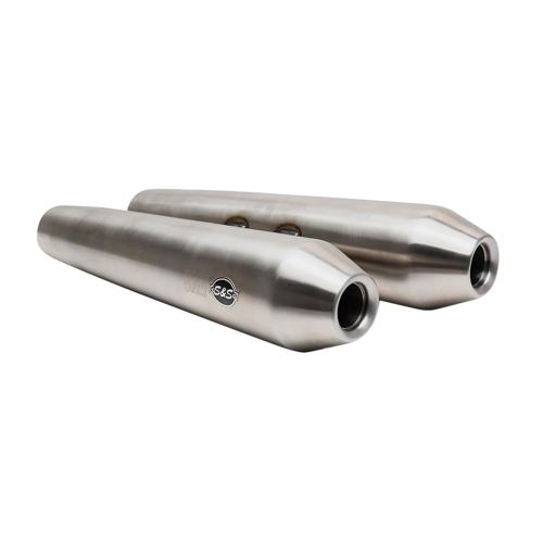 S&S Race only Stainless Muffler Set for Royal Enfield 650 Twins