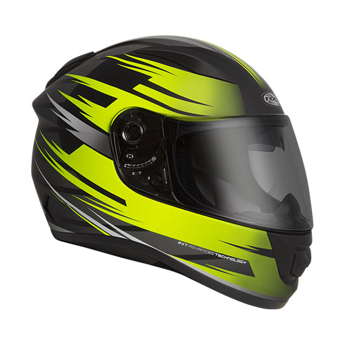 RXT A736 Evo Streak Helmet Black Fluro Yellow