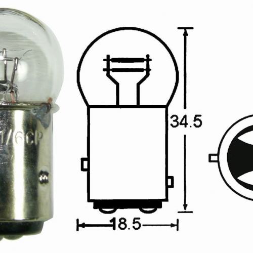 12V 23/8W Bulb, Suits XR4