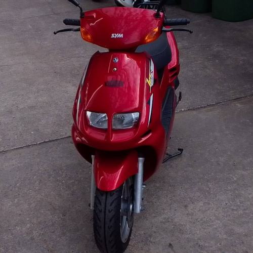 Secondhand 2012 SYM Red Devil 50cc 2T Scooter - Red