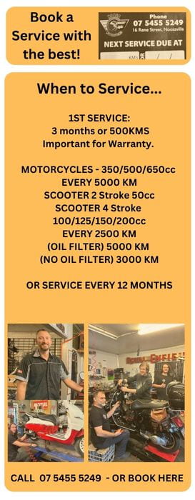 When to book a Scooter or Motorcycle Service